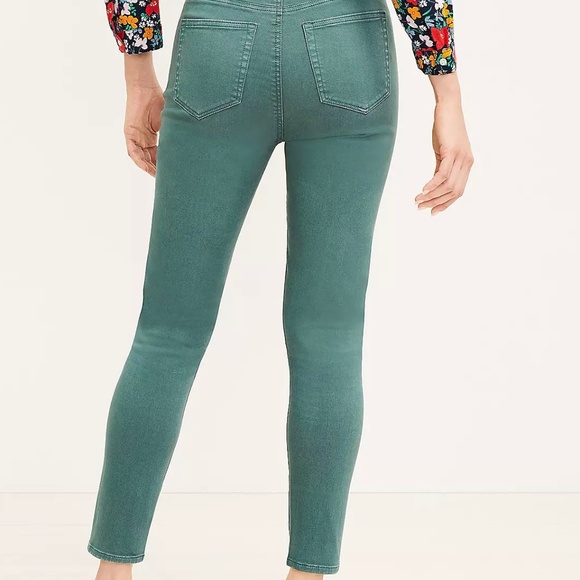 NWT Green Loft Skinny Jeans - Picture 2 of 5